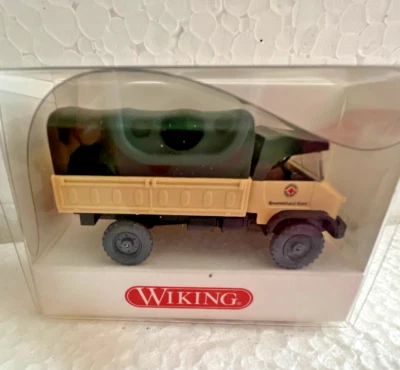 Wiking 8650128 Tedesco Croce Rossa Unimog S 404 H0 Nuovo IN Conf. Orig. - Immagine 1 di 2