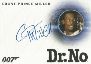 James Bond 007 Classics: A268 Count Prince Miller "Dancer" Autograph Card