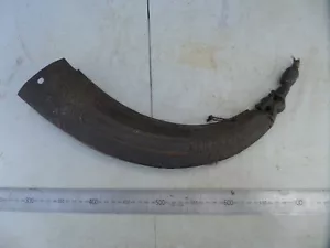 LARGE VINTAGE ANTIQUE OLD TRIBAL CARVED HORN - Bild 1 von 11