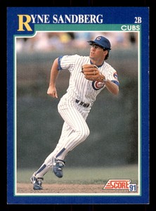 1991 Score Ryne Sandberg #3  Chicago Cubs