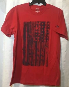 Neu mit Etikett Oakley American Red Line T-Shirt für Herren Größe L - Bild 1 von 18