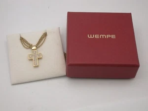 feine Collierkette Wempe mit Brillant Kreuz 0,63 Ct. Gold 750 - Bild 1 von 11