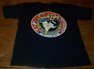 SOCIAL DISTORTION SICK BOY Hair Dressing For Men T-Shirt YOUTH LARGE PUNK NEW - Picture 1 of 2