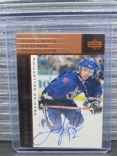2002-03 Upper Deck Premier Collection Jarome Iginla Signatures Auto #AS-JI