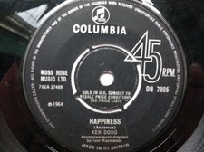 Ken Dodd Happiness 7" Columbia DB7325 EX 1964 Happiness/All Of My Life