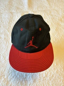 Air Jordan True Youth Hat/Cap Black And Red With Jumpman Logo - Picture 1 of 6