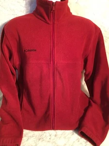 Columbia Spotswear Co Maroon Fleece Jacket Medium - Picture 1 of 4