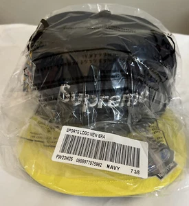 SUPREME CHAMPIONSHIPS BOX LOGO NÉW ERA HAT NAVY SIZE 8 FW23 WEEK 15 AUTHENTIC - Picture 1 of 15