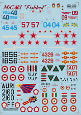 Print Scale 72-009 - 1/72 Decal for Mig-21 "fishbed", Aircraft