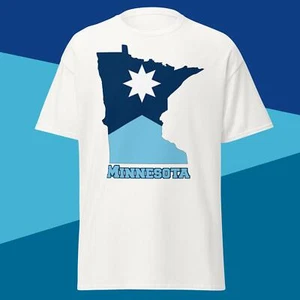 Minnesota State Flag Outline T-Shirt / Unisex  - Bild 1 von 6