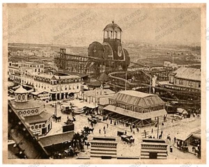 CONEY ISLAND ELEPHANT COLLOSUS HOTEL 1885  Vintage 8x10 Photograph RP - Picture 1 of 1