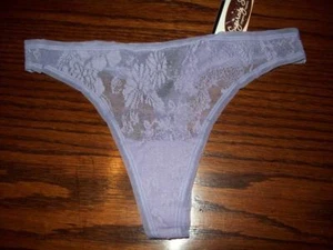 NWT NATORI SHEER STRETCH FLORAL LACE THONG PANTIES 150050 LAVENDER - Picture 1 of 2
