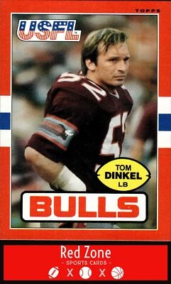 1985 Topps USFL - #50 Tom Dinkel NM/NM+ Set Break!. - Image 1 of 2