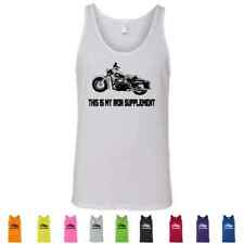 This Is My Iron Supplement Funny Biker Street Casual Mens Motorcycle Tank Tops