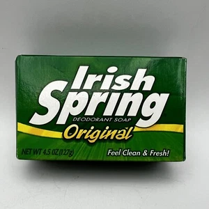 Irish Spring Original Scent Deodorant Bar Soap 4.5 oz Personal Size Colgate - Picture 1 of 3
