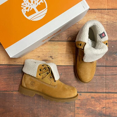 Botas Timberland para mujer Linden Woods plegables impermeables trigo nobuck A1KGC Foto 1 de 4