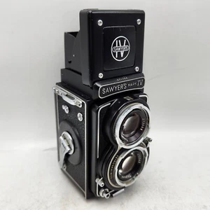 Vintage Sawyers Mark IV 4x4 TLR Camera (Primo Jr) w/ 6cm F2.8 Topcor/Toko Lens - Picture 1 of 10