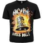 AC/DC Hells Bells Angus Young Brian Johnson Official Tee T-Shirt Mens