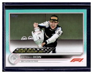 Topps F1 #161 2022 Esteban Ocon Aqua 28/199 - Imagen 1 de 2