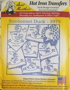 Aunt Martha's Hot Iron Transfer 3979 Sunbonnet Duck NEW - Picture 1 of 1
