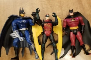 Vintage VTG Kenner Batman Hydro Claw Robin 4.5" Figure 1995 Lot of 3 Figures - Picture 1 of 17