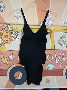 Body donna nero 4x/5x compressione nylon e spandex - Foto 1 di 3