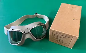 CHAS. FISCHER COMPANY AN-6530 OCCHIALI DA VOLO CON SCATOLA ORIGINALE - Foto 1 di 13