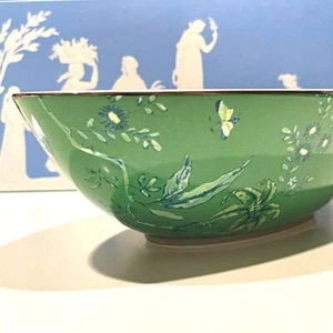 Wedgwood Jasper Conran Chinoiserie Green Oval Bowl Unused - Picture 1 of 7