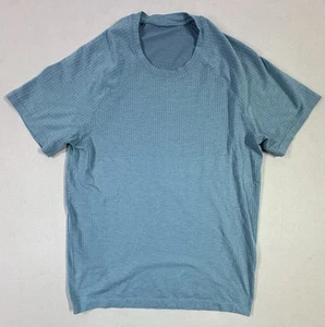 Lululemon Blue Seamless Mesh T-Shirt Men’s Size M “Start Where You Are” Tee - Picture 1 of 5