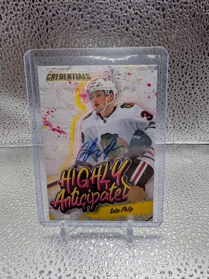 Luke Philp Highly Anticipated #HA-12 - 2023-24 Upper Deck Credentials Auto RC - Image 1 of 2