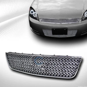 For 06-13 Chevy Impala/14-16 Limited Chrome Mesh Front Lower Bumper Grill Grille - Picture 1 of 2