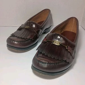 G.H. Bass & Co. Weejuns dunkelbraune maßgefertigte Damen-Halbschuhe aus echtem Leder 7 - Bild 1 von 18