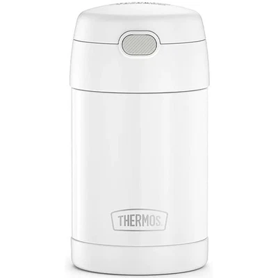 Termo 16 oz. Tarro de comida aislado de acero inoxidable Funainer para niños - blanco Foto 1 de 4