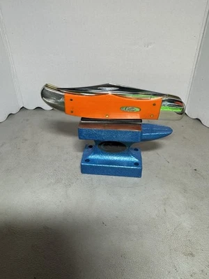 Case Large Folding Hunter, Orange G10, CA-6201 partially serrated blade 10265 - Image 1 of 4