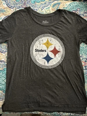 Majestic Threads TJ Watt Women’s Steelers Shirt Size L - Image 1 of 4