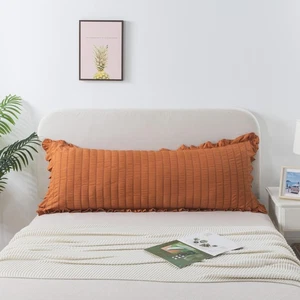 Seersucker Body Pillowcases, 20x54 inches Long Pillowcase Ruffled Pillowcases... - Picture 1 of 6