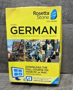 Rosetta Stone FULL COURSE Learn GERMAN 24 Month Online Access - Brand NEW Sealed - Picture 1 of 6
