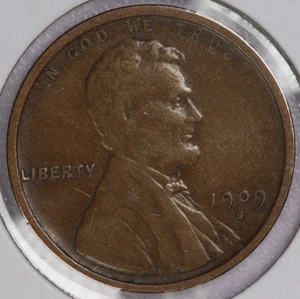 1909-S Lincoln Cent 1C - Sehr schön + - Bild 1 von 2