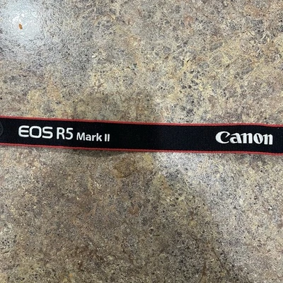 Correa de hombro bordada para cuello de cámara Canon EOS R5 Mark II OEM Foto 1 de 4