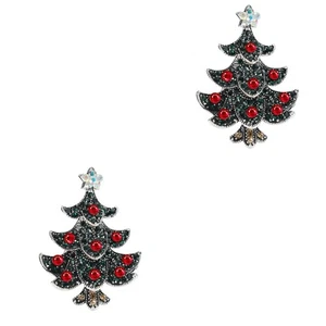  2 Pack Weihnachts Schmuck Damen Brosche Tannenbaum Weihnachtsbrosche - Bild 1 von 12
