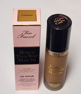 Too Faced Caramel Born This Way Matte 24 Hour Foundation 1 oz - Picture 1 of 2