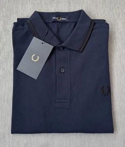 Fred Perry Twin Tipped Mens Polo Shirt Size S (pit To Pit 18.5 Inches) - Picture 1 of 8
