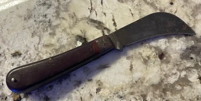 NAVAJA DE BOLSILLO VINTAGE CAMMILUS EXTREMO ENGANCHADO NUEVA YORK MARCADA CARPINTERÍA Foto 1 de 4