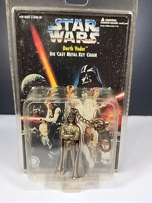 Figura de acción Star Wars: Darth Vadar Key-Chain Die Cast Metal 3" 1996 NUEVA EN PAQUETE Foto 1 de 4