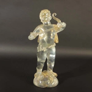 MUSEALE riesige ALFREDO BARBINI Skulptur pausbäckiger Armor mit Pfeil defekt - Picture 1 of 7