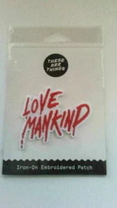 Love Mankind gestickter Bügelbild Patch NEU! - Bild 1 von 1