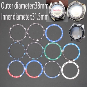 38mm x 31.5mm x 0.8mm Lnlaid Aluminum Ring For Refit SKX007/009 Seiko Case Mod - Picture 1 of 17