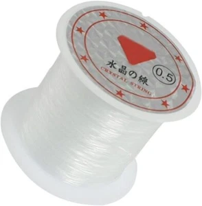 41Lbs Capacity 0.5mm Diameter Clear Nylon Fishing Line Cord Spool Deft and Pr... - Picture 1 of 2