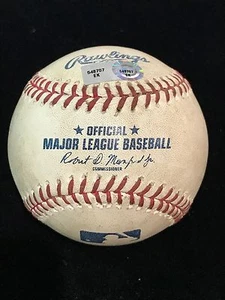 Archie Bradley "MLB Debut 4-11-2015 1st K & 1st WIN" GAME USED baseball MLB Auth - Picture 1 of 7