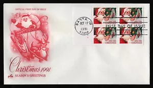 #2582a Weihnachtsmann Checkliste, Art Craft FDC **ALLE 5 = KOSTENLOSER VERSAND** - Bild 1 von 1